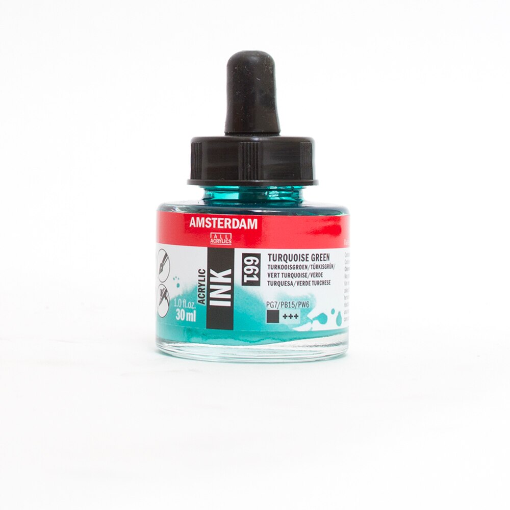 Amsterdam, Ink, Acrylic, Art & School, Acrylic, 30ml, 266260, Turquoise Green